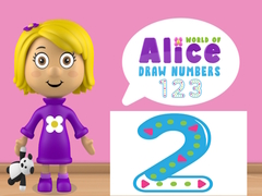 Spēle World of Alice Draw Numbers