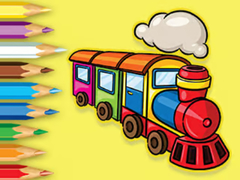 Spēle Coloring Book: Running Train