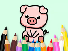 Spēle Coloring Book: Cute Pig 2