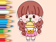 Spēle Coloring Book: Lovely Girl