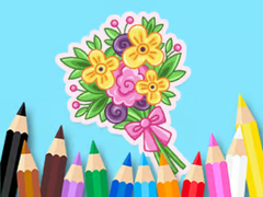 Spēle Coloring Book: Love Bouquet