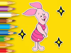 Spēle Coloring Book: Piglet With Balloon