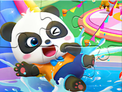 Spēle Jigsaw Puzzle: Baby Panda Water Park