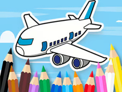 Spēle Coloring Book: Flying Airplane