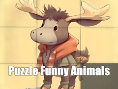 Spēle Puzzle Funny Animals