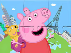 Spēle Jigsaw Puzzle: Peppa Travel Around