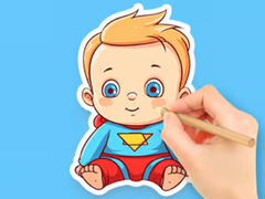 Spēle Coloring Book: Cute Super Baby