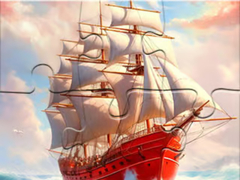 Spēle Jigsaw Puzzle: White Sailing Boat