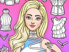 Spēle Girl Coloring Dress Up Games