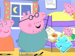 Spēle Jigsaw Puzzle: Peppa Sleeping Story