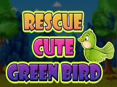 Spēle Rescue Cute Green Bird