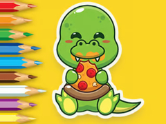 Spēle Coloring Book: Hungry Dinosaurs