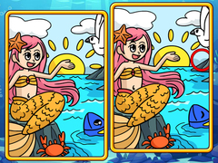 Spēle Mermaids Spot The Differences