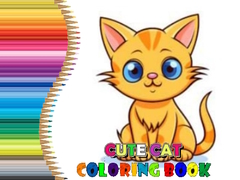 Spēle Cute Cat Coloring Book