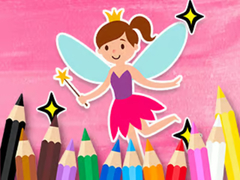 Spēle Coloring Book: Little Pretty Fairy