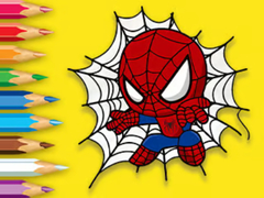 Spēle Coloring Book: Baby Spiderman