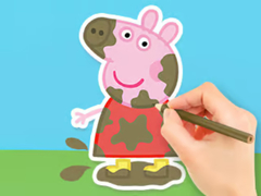 Spēle Coloring Book: Peppa In The Mud