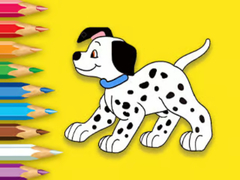 Spēle Coloring Book: Cute Spotted Dog