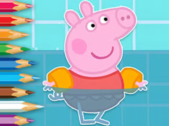 Spēle Coloring Book: Peppa Swimming