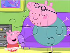 Spēle Jigsaw Puzzle: Daddy Pig Dancing