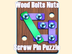 Spēle Wood Bolts Nuts Screw Pin Puzzle