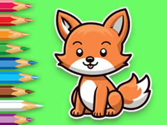 Spēle Coloring Book: Baby Fox