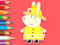 Spēle Coloring Book: Rabbit Firefighter