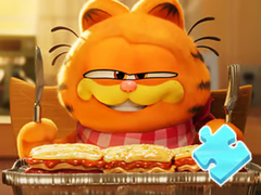 Spēle Jigsaw Puzzle: Garfield And Lasagna