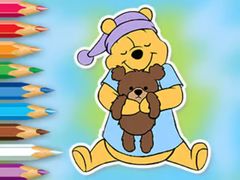 Spēle Coloring Book: Winnie With Toy Bear