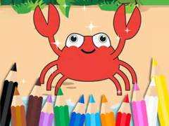 Spēle Coloring Book: Happy Crab