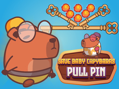 Spēle Save Baby Capybaras Pull Pin