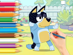 Spēle Coloring Book: Bluey And Bingo