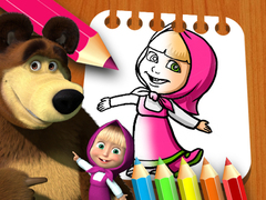 Spēle Masha & the Bear Coloring Book