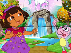 Spēle Jigsaw Puzzle: Dora Wonderland