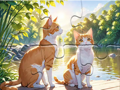 Spēle Jigsaw Puzzle: Cats In Pairs