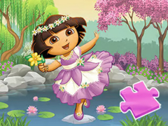 Spēle Jigsaw Puzzle: Dora Lake Dance