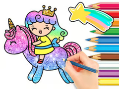 Spēle Coloring Book: Unicorn Princess