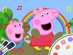 Spēle Coloring Book: Peppa Pig Muddy Funny