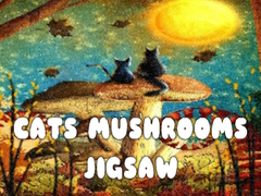 Spēle Cats Mushrooms Jigsaw