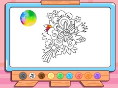 Spēle Coloring Book: Flower Bouquet