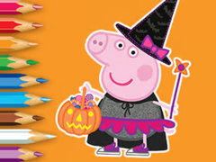 Spēle Coloring Book: Peppa Pig Halloween