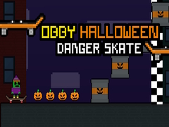 Spēle Obby Halloween Danger Skate