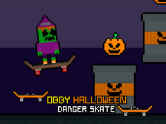 Spēle Obby Halloween Danger Skate