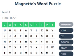 Spēle Magnetto's Word Puzzle