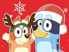 Spēle Jigsaw Puzzle: Bluey Christmas Gift