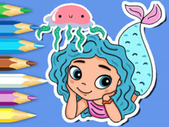 Spēle Coloring Book: Jellyfish Mermaid