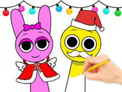 Spēle Coloring Book: Sprunki Christmas