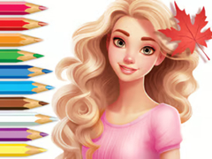 Spēle Coloring Book: Barbie Autumn Tale