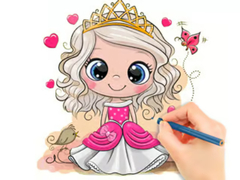 Spēle Coloring Book: Chibi Doll Princess