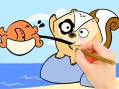 Spēle Coloring Book: Fishing Surprise